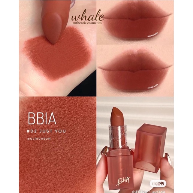 Son Thỏi Bbia Last Powder Lipstick #02 Just you