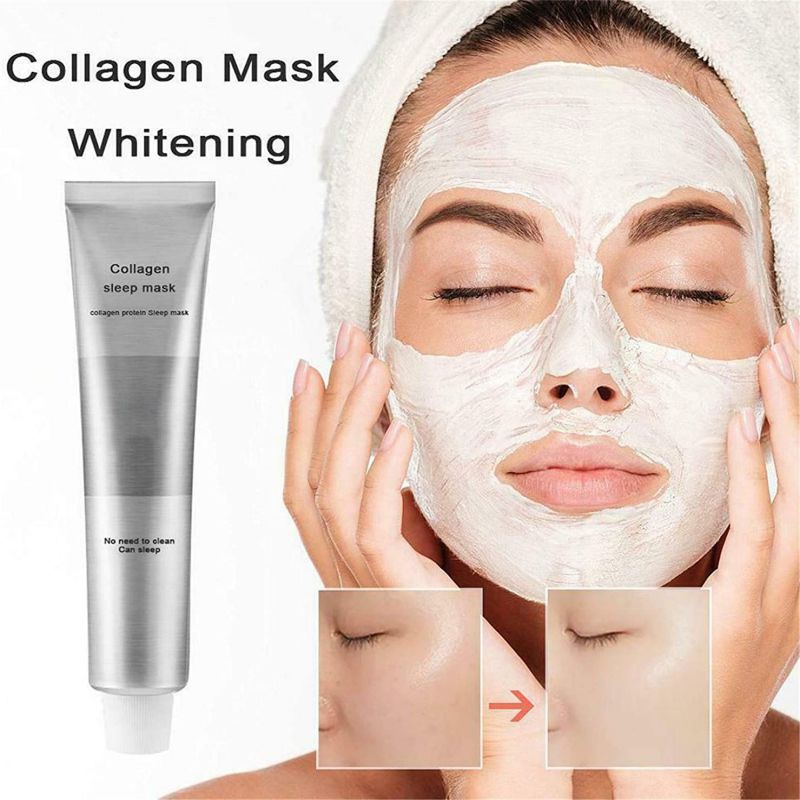 (Hàng Mới Về) Mặt Nạ Ngủ Collagen Dưỡng Ẩm Chống Nếp Nhăn Se Khít Lỗ Chân Lông Cải Thiện Da Khô 100g