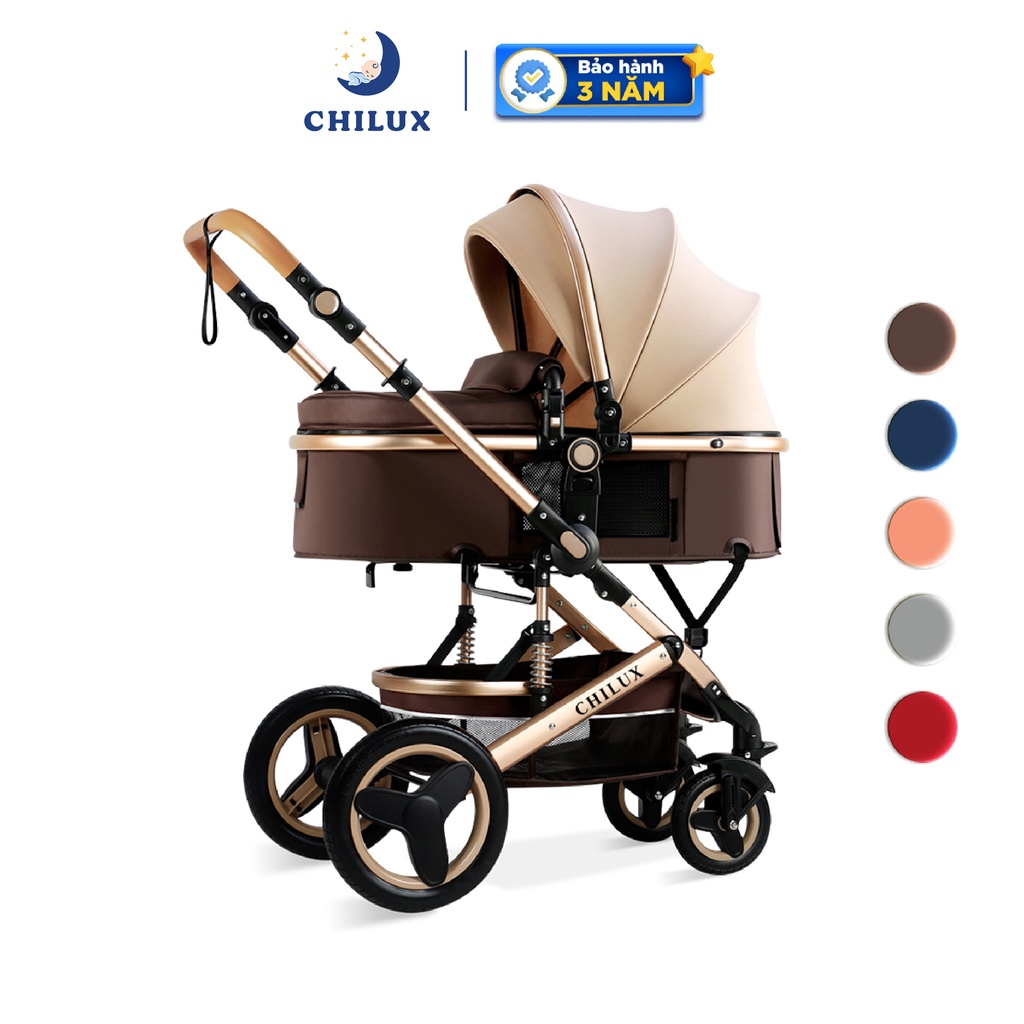 Xe đẩy trẻ em đa năng Chilux V1.6 - Có thể gấp gọn tiện dụng - Bảo hành 3 năm chính hãng