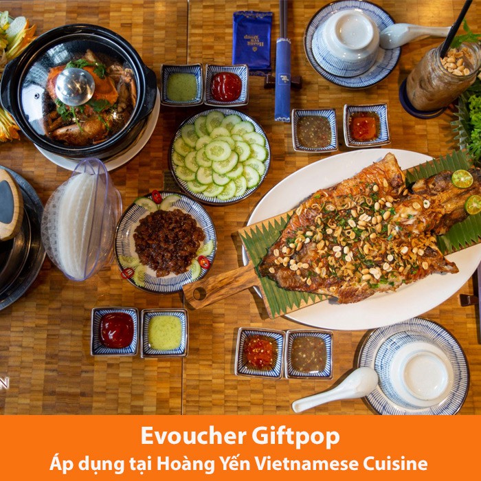 HCM [Evoucher] Voucher dùng Set voucher gặp gỡ dành cho 1 - 2 người tại Nhà Hàng Hoàng Yến Vietnamese Cuisine