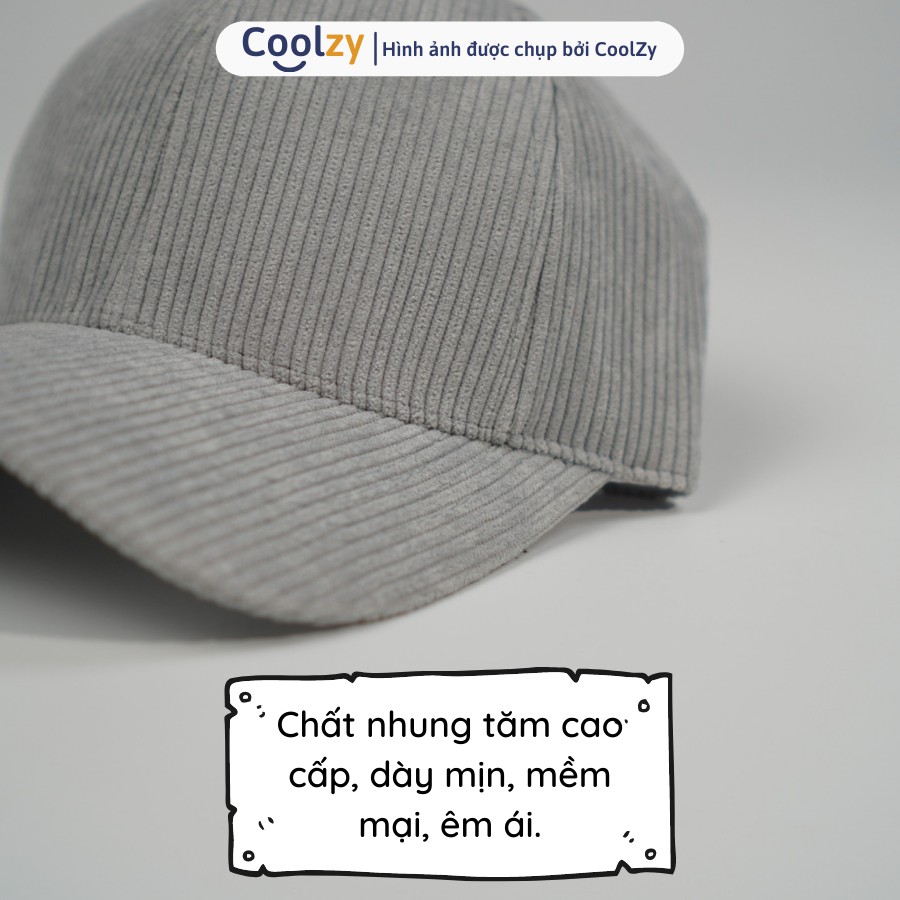 [Mã FAMARAL1 giảm 10K đơn 50K]Mũ lưỡi trai trơn ❤️ Nón kết chất nhung tăm Hàn Quốc cao cấp form unisex nam nữ N28