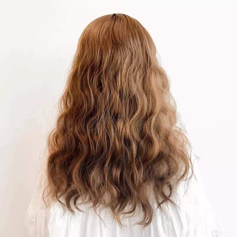 Tóc giả nữ nguyên đầu xoăn sóng đẹp, dài 60cm, mềm mượt như tóc thật. Mẫu tóc giả cả đầu xù mì đẹp nhất