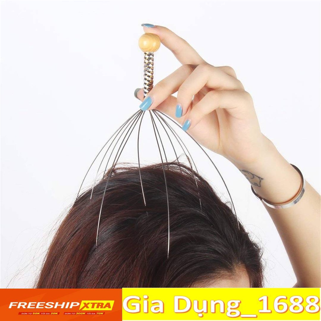 Massage đầu💚CAM KẾT CHUẨN💚cây mát xa đầu thư giãn thông minh