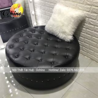 Đôn Tròn Da, Đôn Tròn Sofa DA (Đường Kính 80cm)