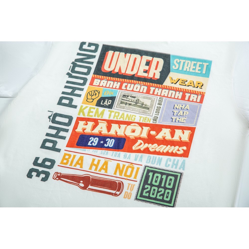 Áo Phông, Thun Tay Lỡ under Hà Nội Áo Phông 100% Cotton Nam Nữ Unisex - In Hình Local Brand Streetwear