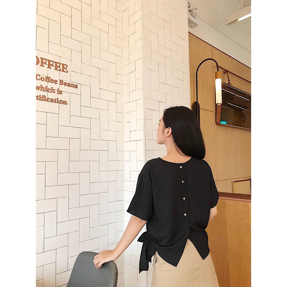 Áo cột nơ hông Freesize