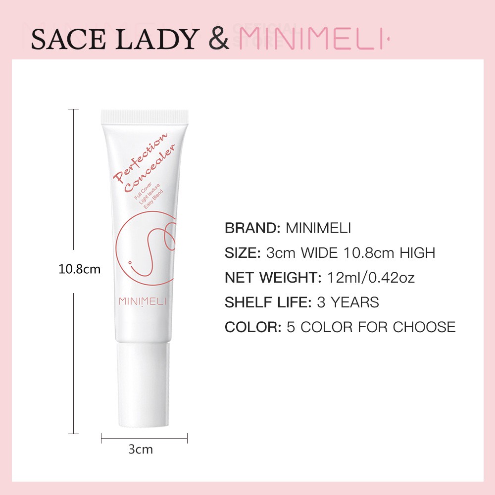 Kem Che Khuyết Điểm SACE LADY & MINIMELI Dạng Lỏng Tạo Lớp Trang Điểm Tuyệt Vời 12g/0.42oz | BigBuy360 - bigbuy360.vn