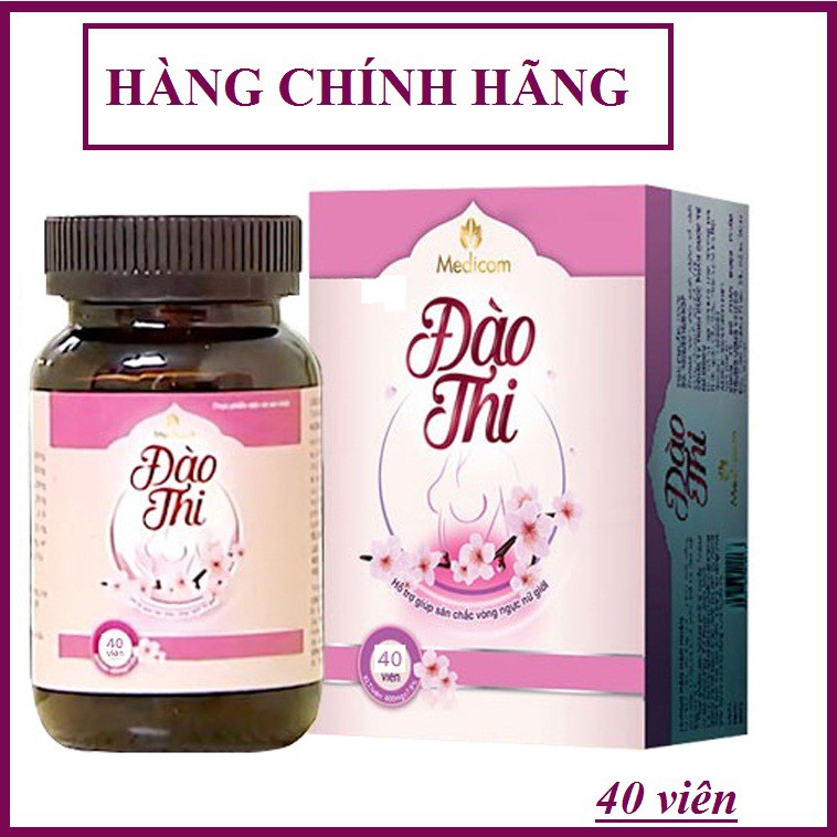 Sản phẩm tăng vòng 1 đào thi viên uống NỠ NGỰC giảm chảy xệ sau sinh giúp nhủ hoa hồng hào hộp 40 viên