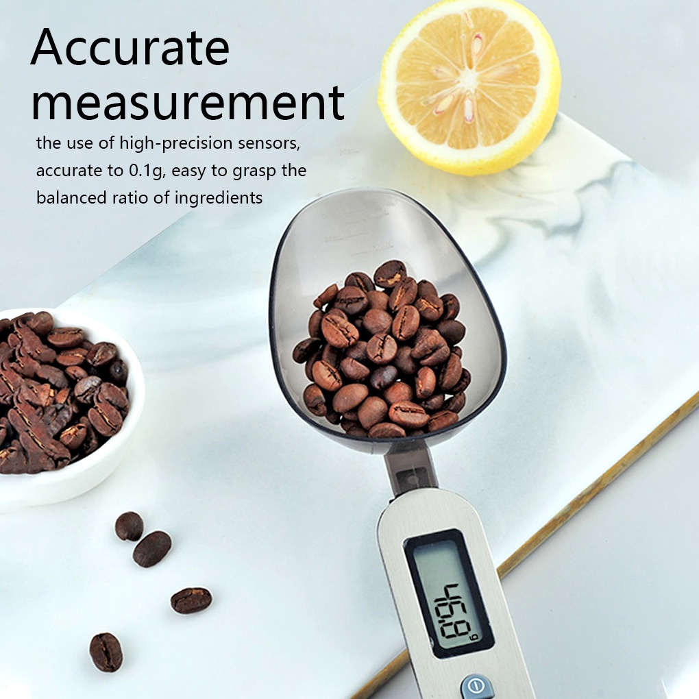 Mini Electronic Kitchen Measuring Spoon Weighing Digital Display Food Battery Powered Scoop Shutdown Scale Household