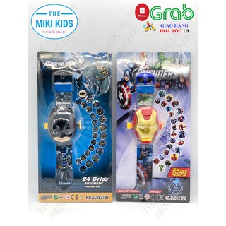 Đồng hồ điện tử chiếu hình nhân vật hoạt hình 3D, nhân vật hoạt hình gồm 24 hình ảnh rõ nét khác nhau - The miki kids