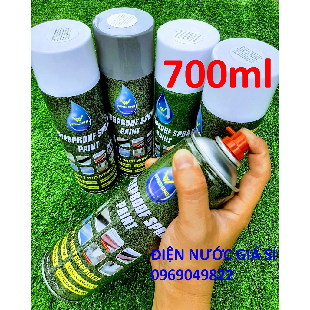 Chai Xịt Chống Thấm Chống Dột WINSHINE 700ml Màu Trắng Chuyên Dụng