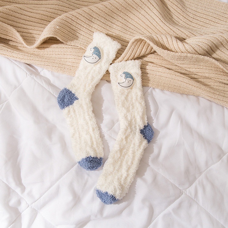 Vớ Nhung San Hô Giữ Ấm Mùa Đông Kiểu Hoạt Hình 3D Dễ Thương Cho Nữ