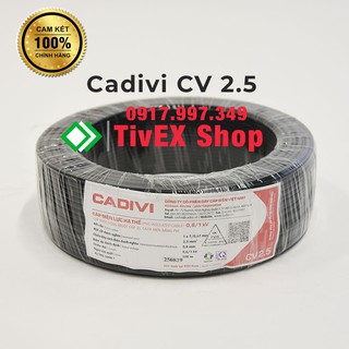 [CADIVI] Dây Điện Đơn CV 2.5 - Cuộn 100 Mét