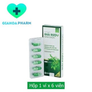 Viên uống giải rượu Nam Dược - Hộp 1 vỉ x 6 viên