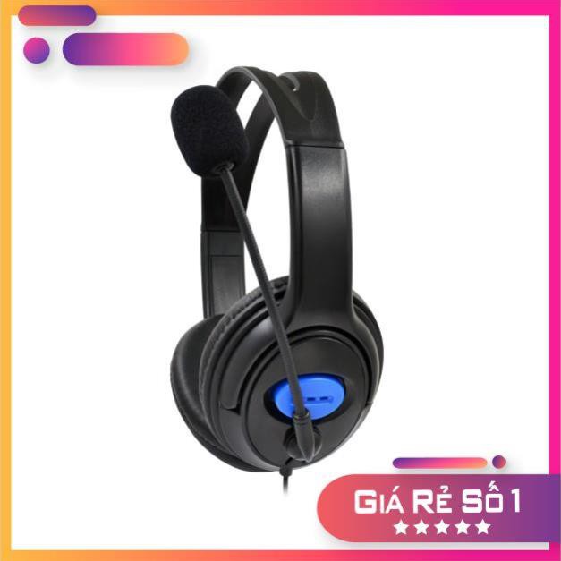 Tai nghe máy tính kèm mic chỉ 1 jack audio 3.5 loại 4 khấc mới dùng trực tiếp cho máy game PS4 | BigBuy360 - bigbuy360.vn