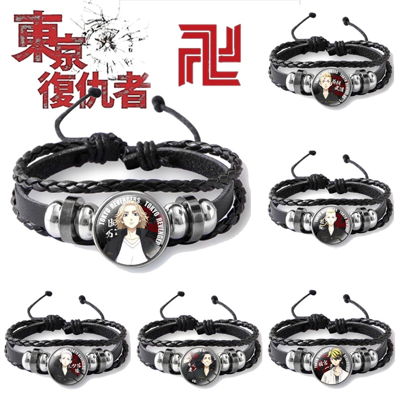 Vòng tay họa tiết nhân vật hoạt hình Tokyo Revengers 7 phong cách tùy chọn dùng làm đạo cụ hóa trang