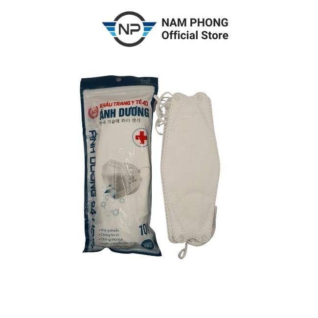 Khẩu trang 4D KF94 MASK công nghệ Hàn Quốc chống bụi mịn và kháng khuẩn, 4 lớp, màu trắng, gói 10 chiếc, namphong_store