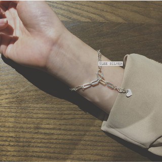 Lắc tay bạc nữ TLEE Lắc tay xích basic cá tính TLEE JEWELRY LT0146