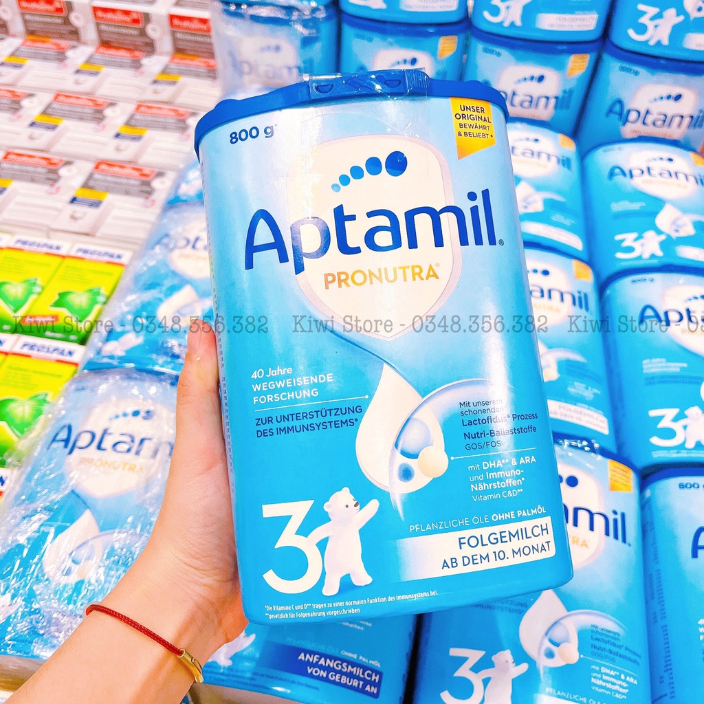 Sữa bột Aptamil Pronutra Đức số 1/2/3 hộp 800gr