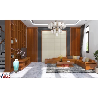 Bộ sofa gỗ gõ đỏ nguyên khối 12991