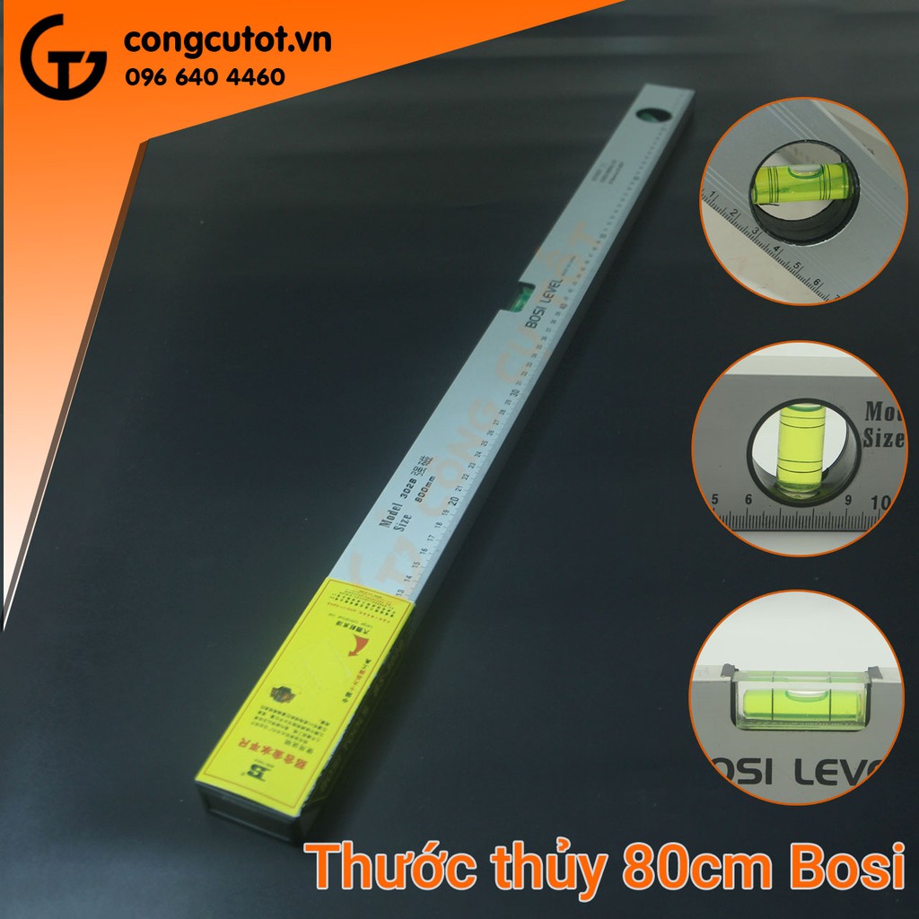 Thước thủy nivo từ 80cm Bosi