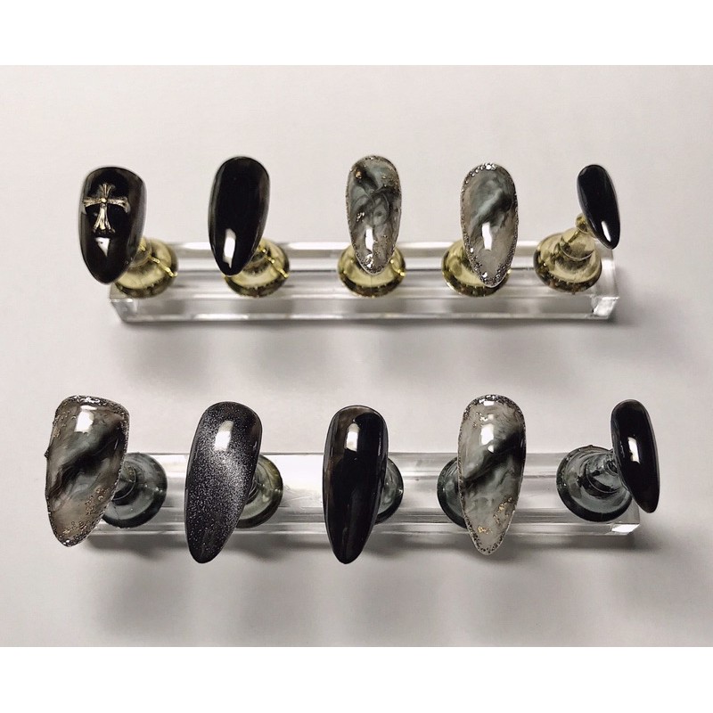 Nailbox Móng úp thiết kế Loang màu vân đá sang trọng