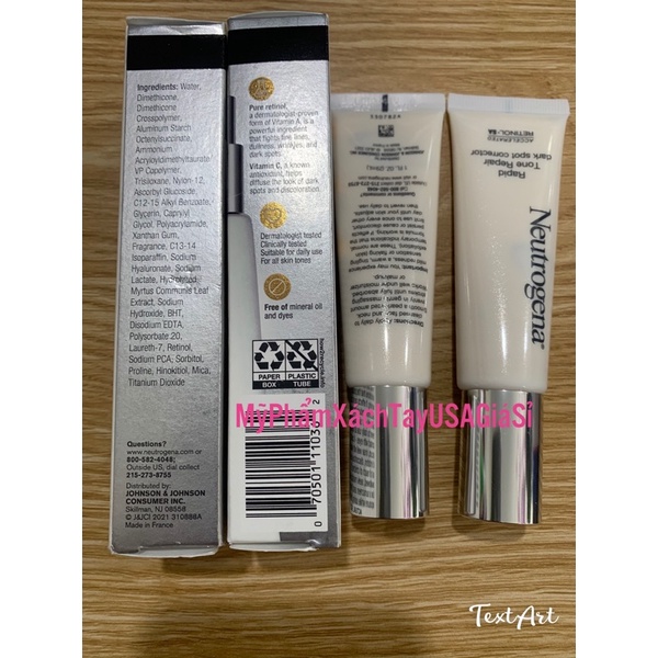 [HàngPháp]Kem Làm Mờ Thâm, Nám Đều Màu Da Neutrogena ‪Rapid Tone Repair Dark Spot Corrector 29ml