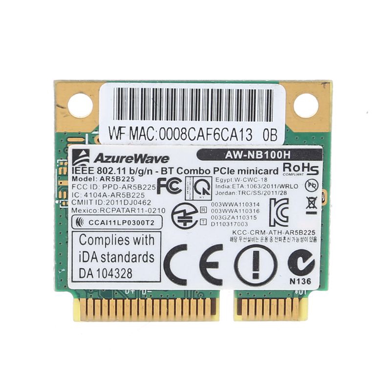 Thẻ không dây AW-NB097H AW-NB126H AR9485 AR5B225 Mini PCI-Express BT4.0