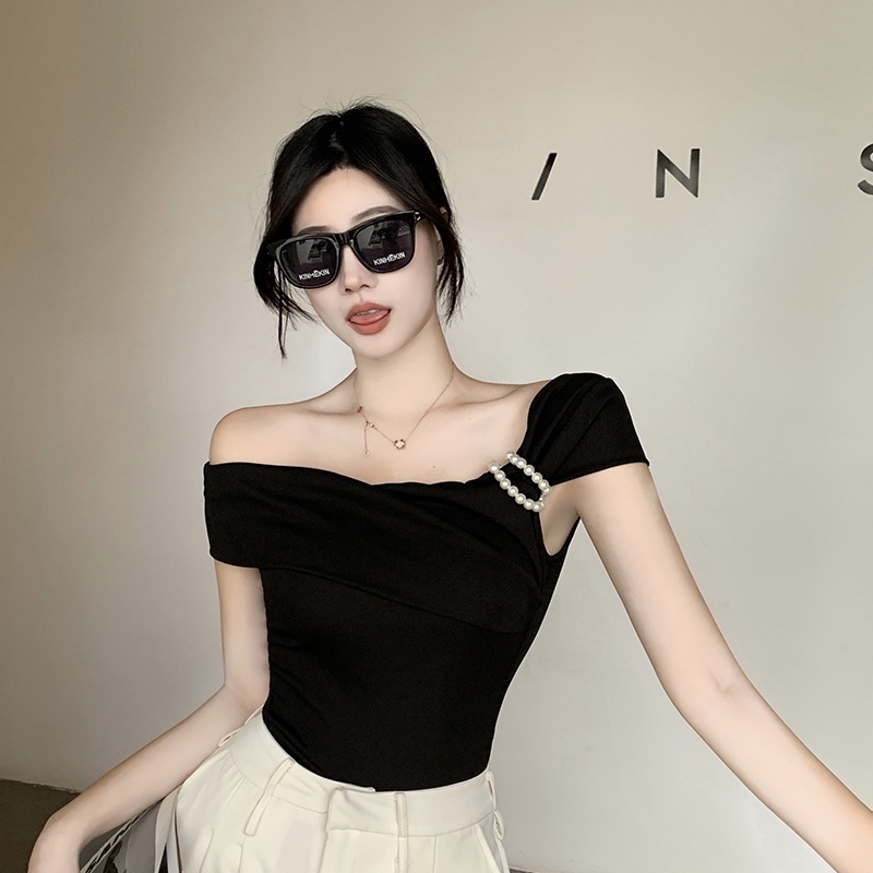 Áo IELGY  nữ đính ngọc trai giả sang trọng