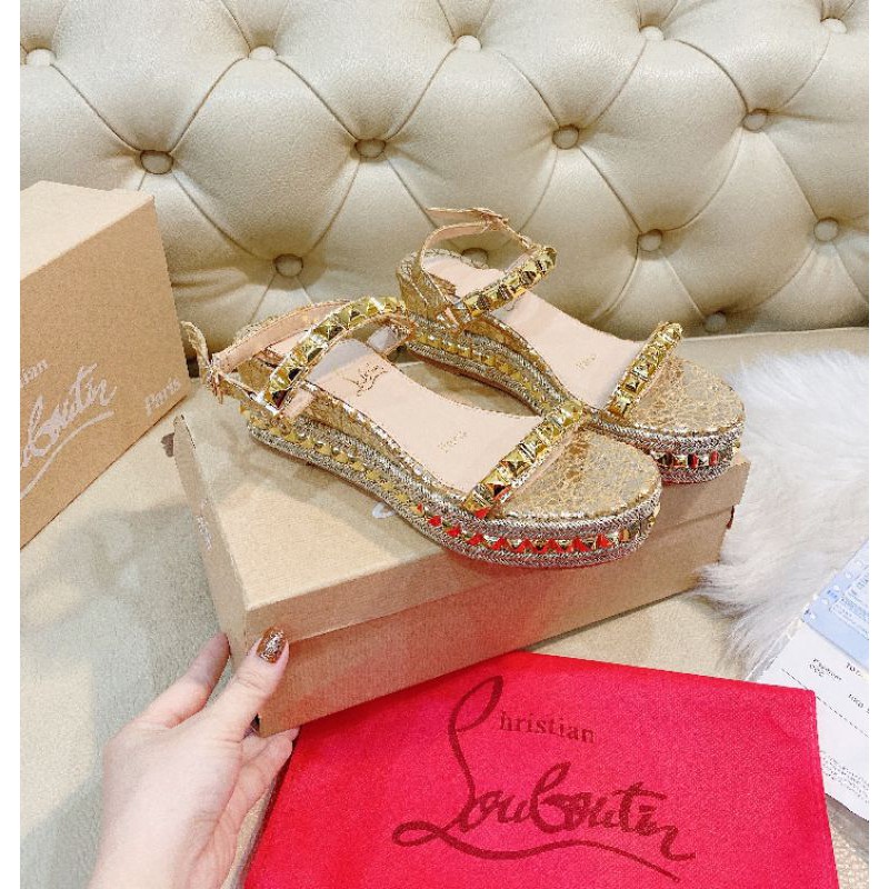 Hm(ẢNH THẬT) Sandal Xuồng 5p Đinh Tán Vân Đá Fullbox Hãng Cao Cấp CAM KẾT LOẠI 1