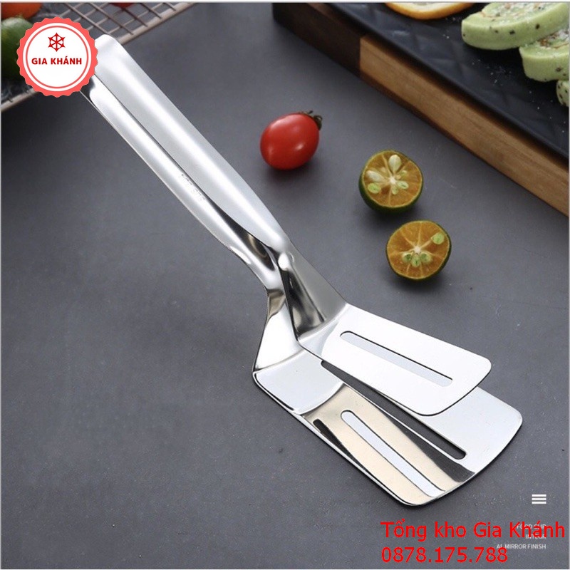 Kẹp Gắp Thức Ăn Đồ Nướng, Dụng Cụ Gắp Đồ Nóng Bằng Inox 304 Chắc Chắn