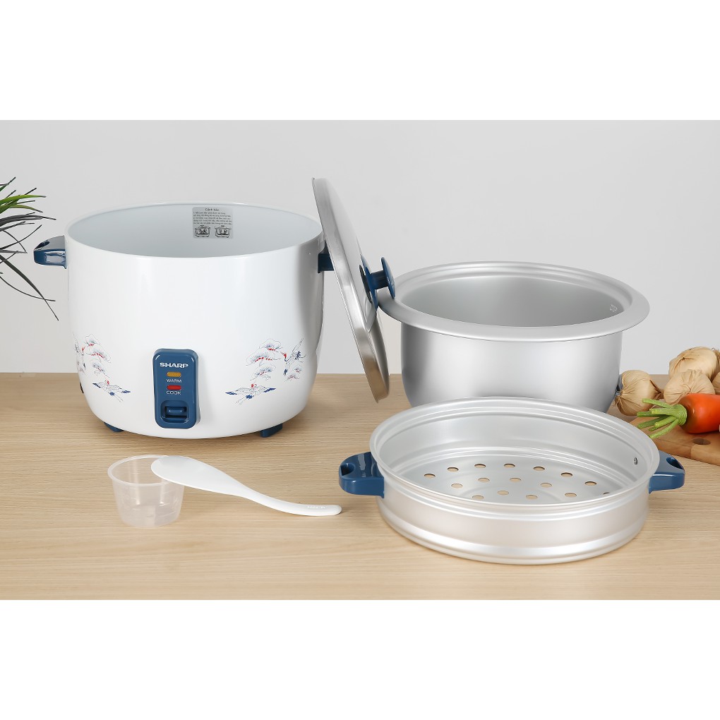 Nồi cơm điện nắp rời Sharp 2.2 lít KSH-D22SV-CR | BigBuy360 - bigbuy360.vn