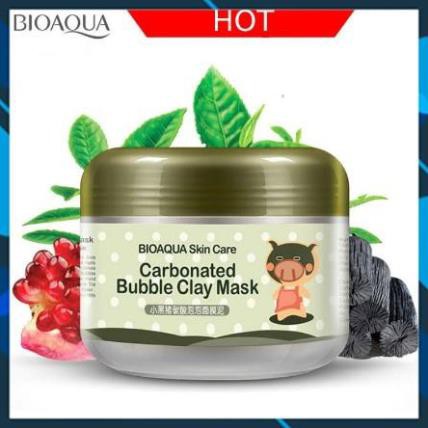 Mặt Nạ Sủi Bọt Thải Độc Bì Heo Carbonated Buble Clay Mask Chứa Collagen Của Bioaqua