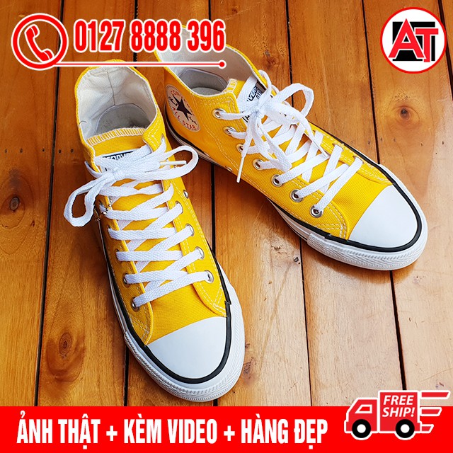 [FLASH SALE] Giày Thể Thao CV Classic Vàng Cổ Cao Nam Nữ