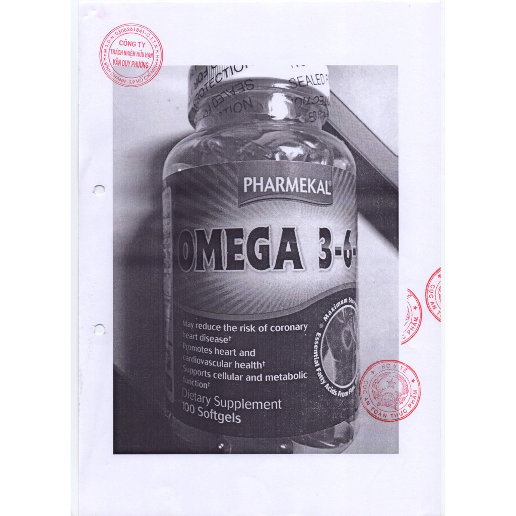 Viên Uống Dầu Cá Pharmekal Omega 3-6-9 100 Viên