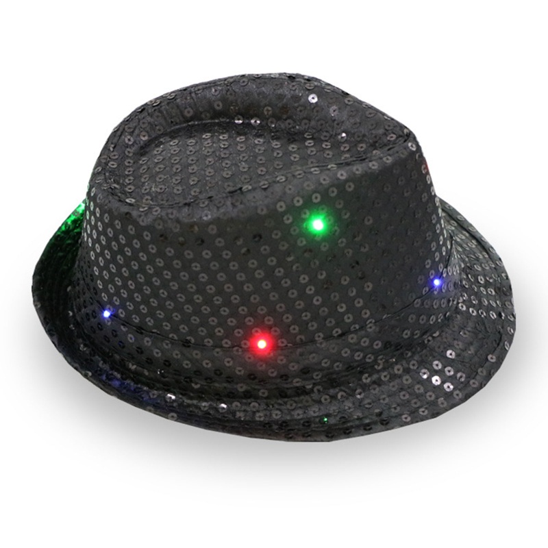✿ Mũ Fedora Đính Kim Sa Màu Sắc Trơn Dành Cho Nữ
