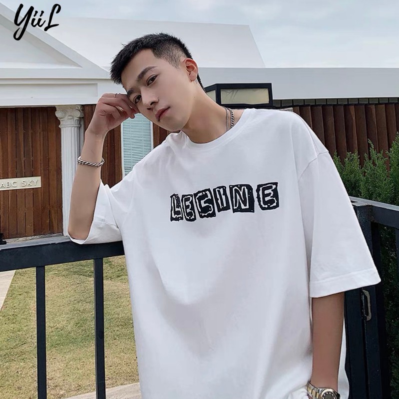 [AT0202] Áo thun nam nữ phong cách - Áo phông Unisex họa tiết LECINE, tay lỡ , dáng rộng 2 màu ĐEN TRẮNG, đủ SIZE | BigBuy360 - bigbuy360.vn