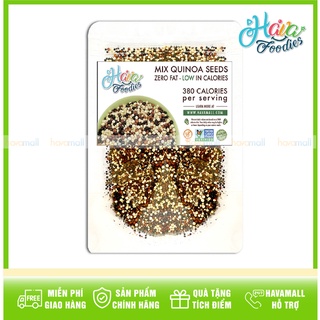  Hạt Diêm Mạch Hỗn Hợp 3 Màu Havafoodies Gói 500gr - Quinoa Trio Mix 