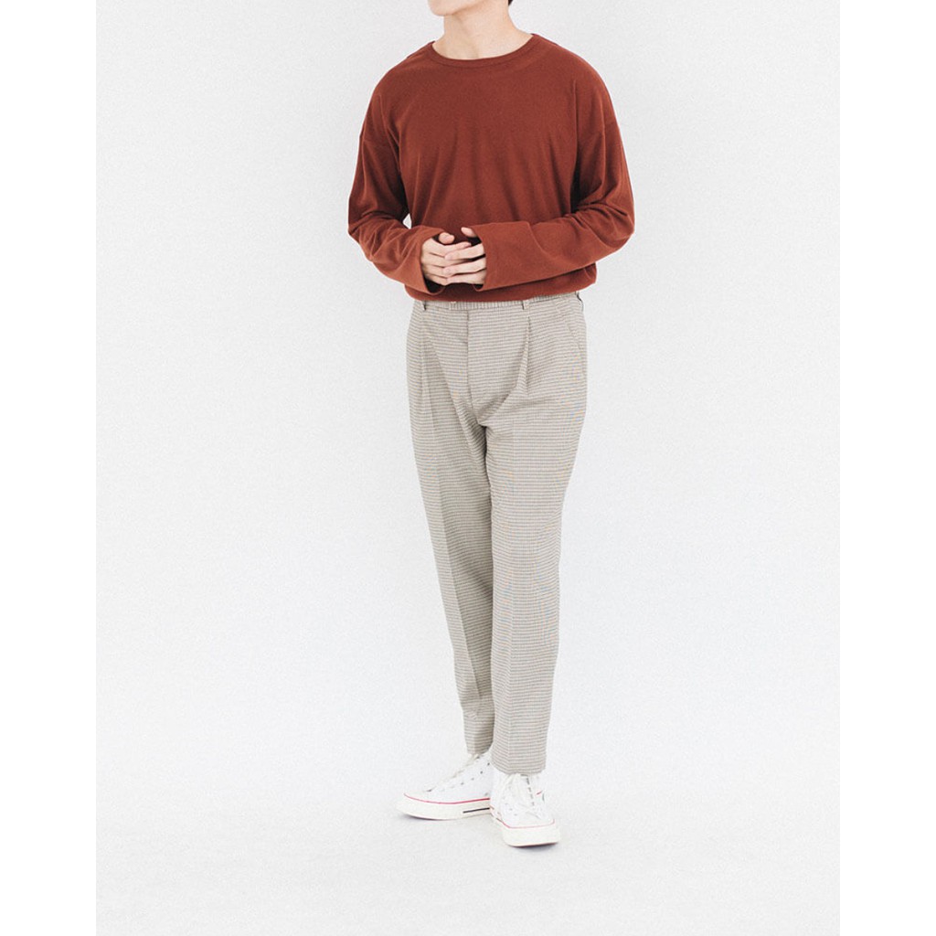 Áo Thun Nam Dài Tay SSSTUTTER vải nhung 3 màu Parted Long Tee | BigBuy360 - bigbuy360.vn