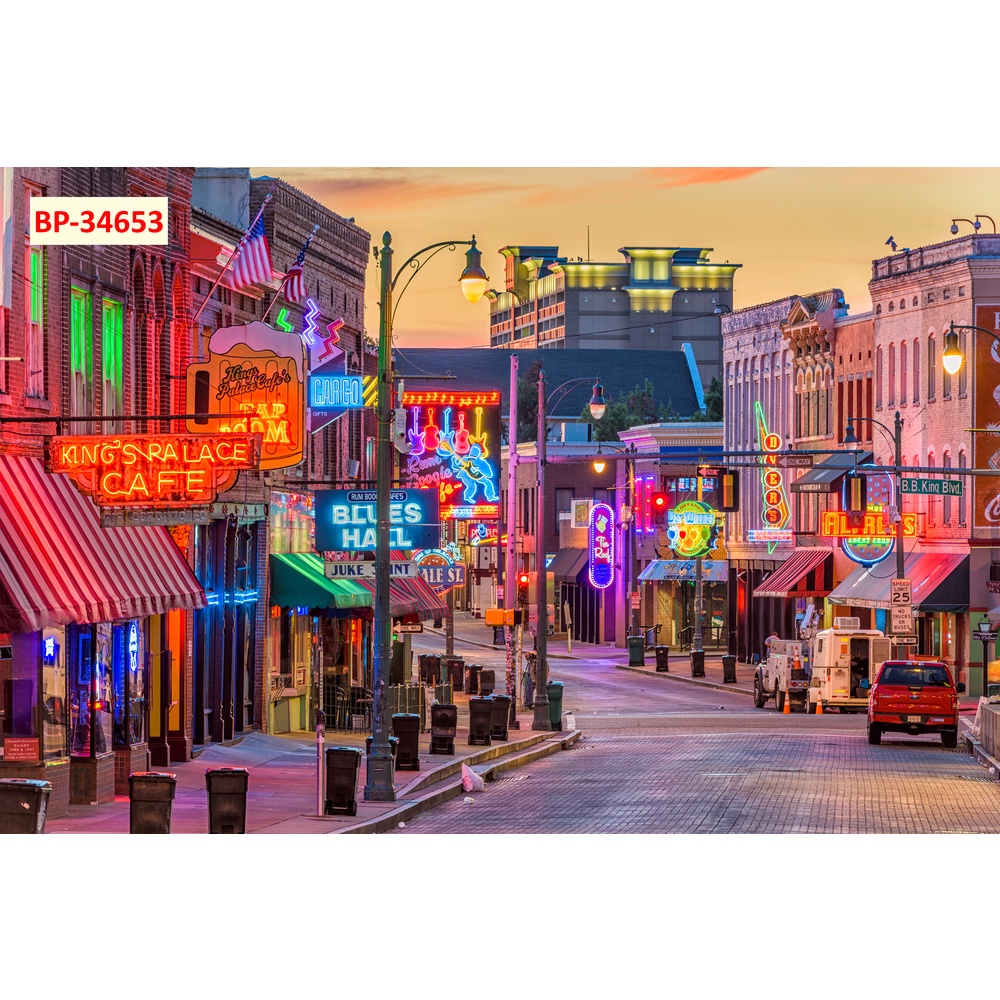 Tranh lụa 3D Góc Phố Hongkong trung quốc