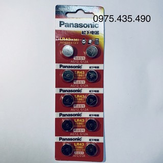 Pin LR43 186 Panasonic Alkaline 1,5V Vỉ 10 Viên Hàng Nhập Khẩu