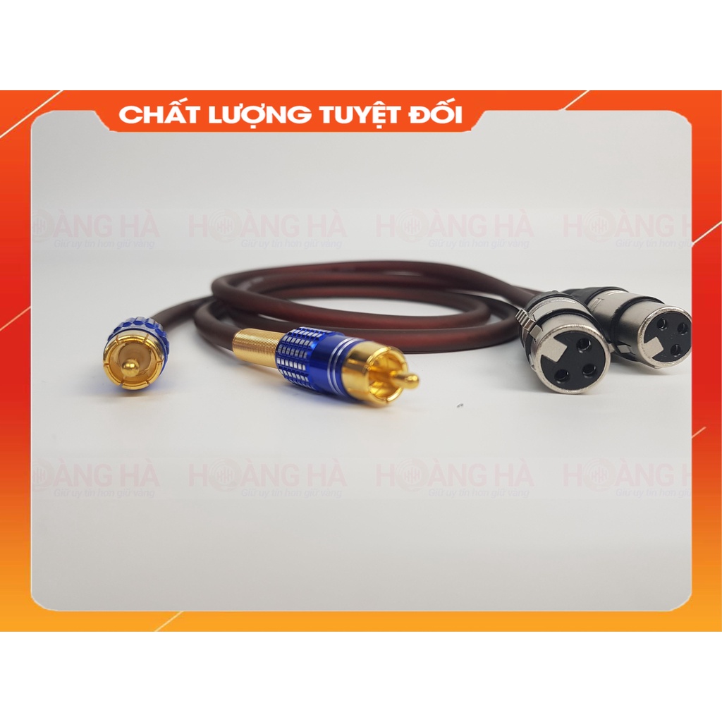 Dây Canon Hoa Sen | Canon AV kết nối vang với Âm ly dài 0.8m (Giá 1 sợi)