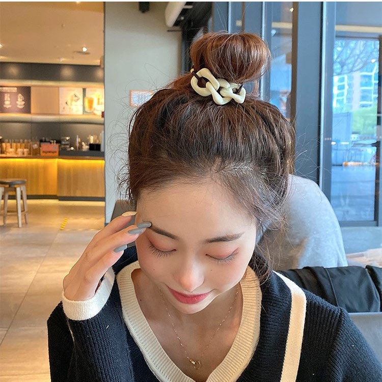 Set 3 dây cột tóc co giãn thời trang Hàn Quốc xinh xắn cho nữ