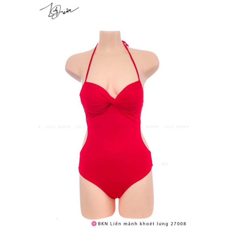 Bikini đỏ liền mảnh tông màu SIÊU NGỌT NGÀO mã 19137