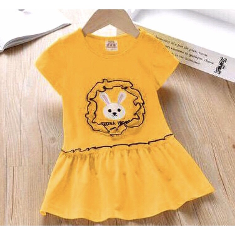 Đầm thun cotton 4 chiều thỏ vải đắp cho bé từ 1-8 tuổi (8-22 kg)