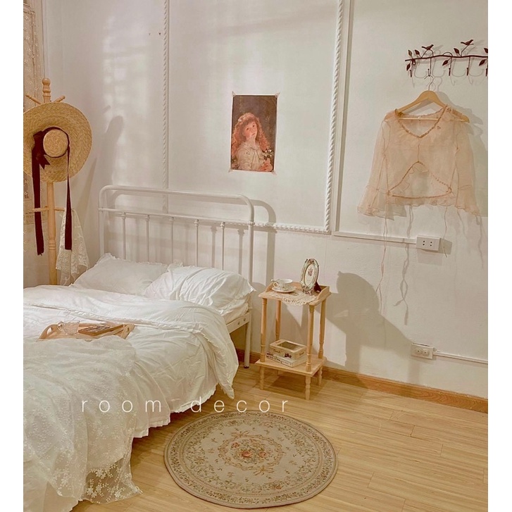 Giường Sắt Cổ Điển Lắp Ráp Thông Minh Trang Trí Phòng Ngủ Studio Chụp Ảnh