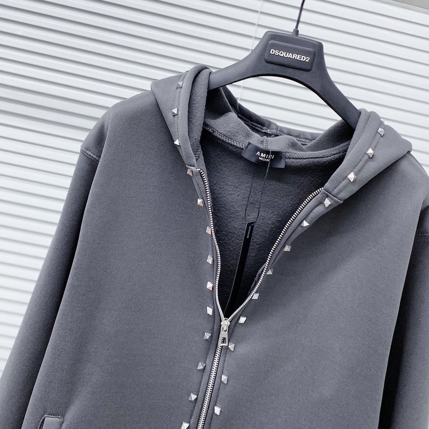 Áo Khoác Hoodie Zip Đính Đá VLTN - Áo Khoác Nam Đính Đá Chất Vải Nỉ Cao Cấp DT STORE MENWEAR