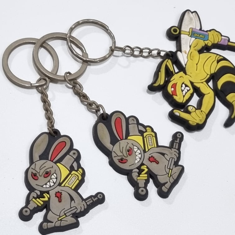 Móc Khóa Cao Su Loại Mỏng Xinh Xắn Đáng Yêu (không có bìa) Tiện Lợi