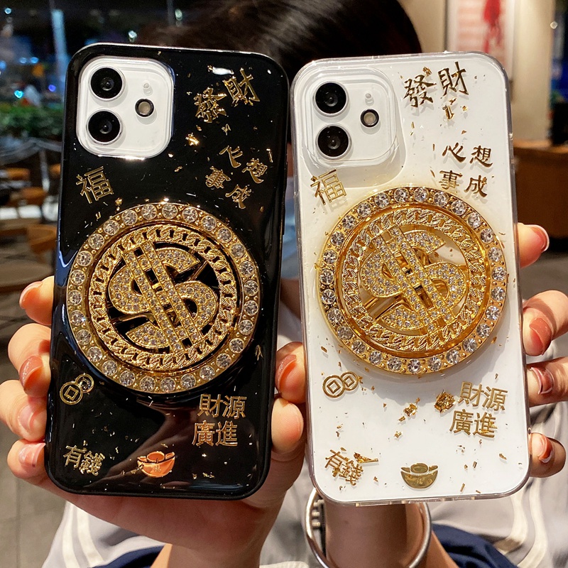 Ốp điện thoại màu vàng may mắn cho iPhone 13 ProMax 12 ProMax 11 11Pro Max X XR Xs Max XR 7 Plus 6 Plus