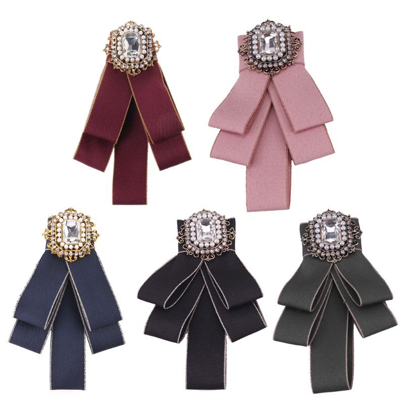 Ghim Cài Áo Hình Nơ Xinh Xắn 5 Màu Lựa Chọn